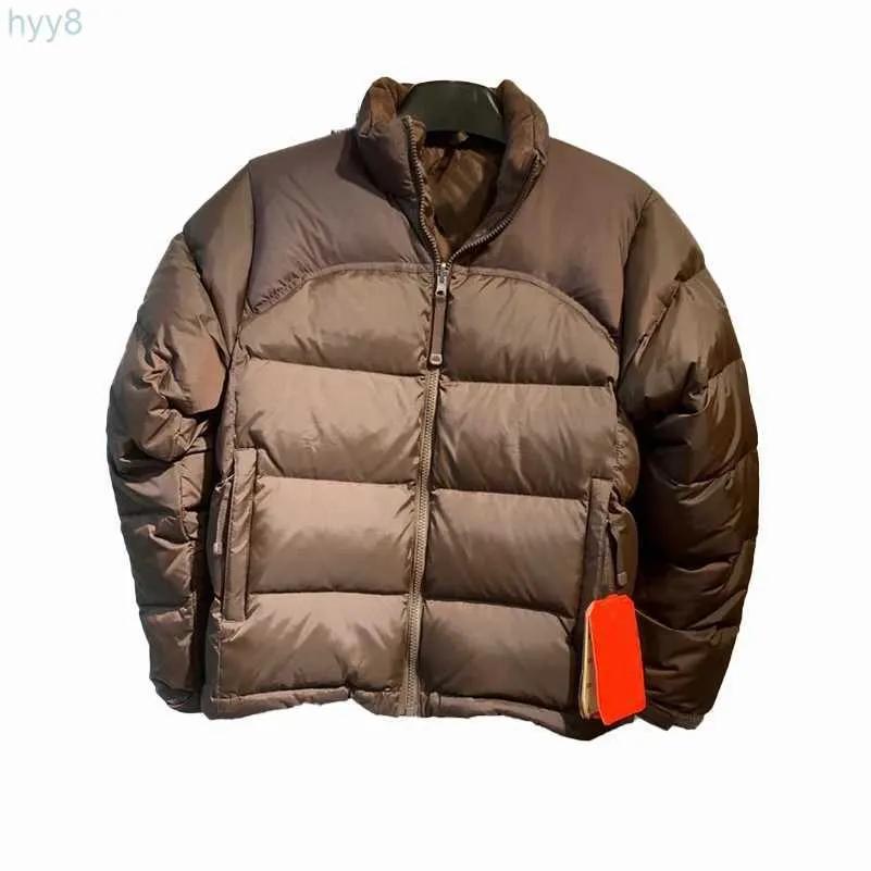 Homens Down Parkas Mens Brown Puffer Jaqueta Casacos Designer Casaco Zíper Preto Com Capuz Veste Womens Carta Imprimir Inverno Ski Outerwear Feminino Masculino Casal Roupas