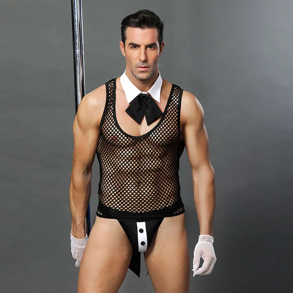 Men's See-Through Lace Mesh Lingerie Set Small Erotic Role Play Outfit from  Dhgate Sexy Set - price 36.22