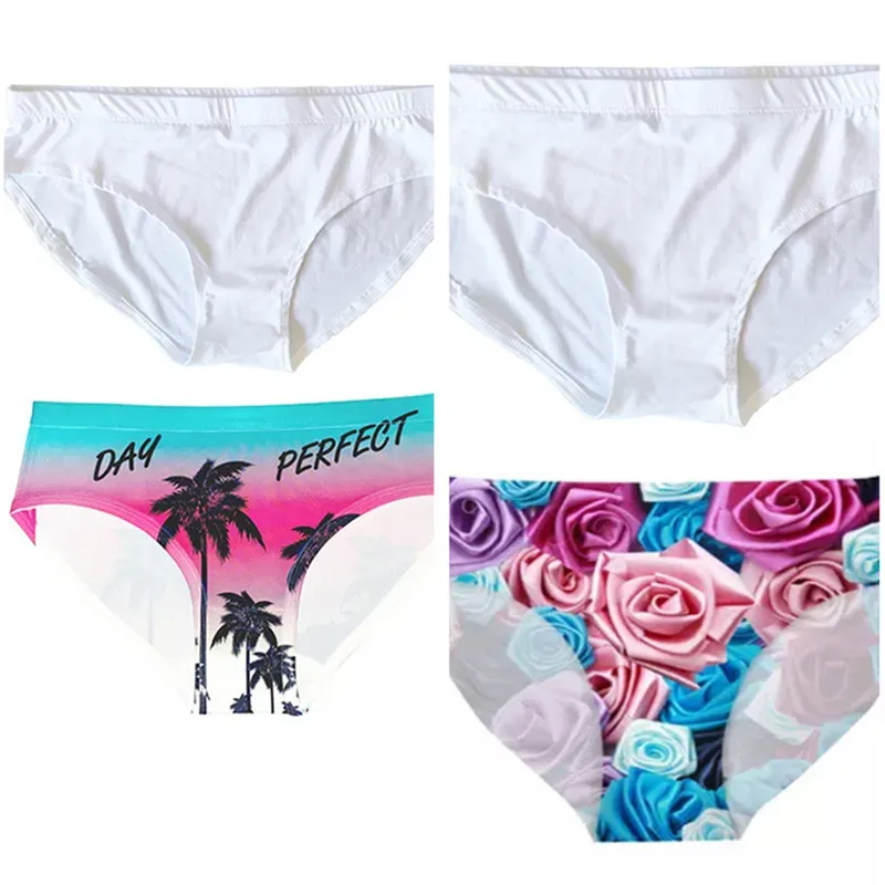 Briefs De Sublimation Pour Femmes Transfert De Chaleur Blancs De Caisse Blanche Sous Vetements En Polyester Taille Americaine M L XL XXL Home Clothing 1108 Du 2 58 DHgate