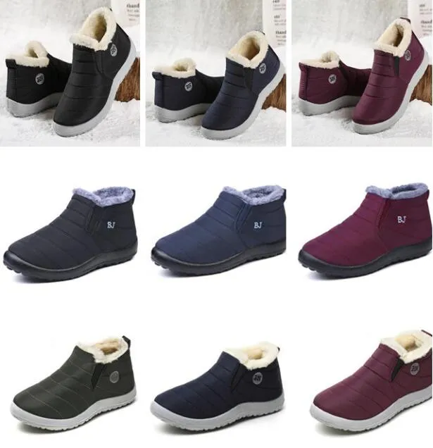 2024 Botas de hombre de diseñador Zapatos de invierno impermeables para hombres Resbalón en botas de tobillo Mantener botas de nieve cálidas Botas de invierno para hombre con envío gratis Botins