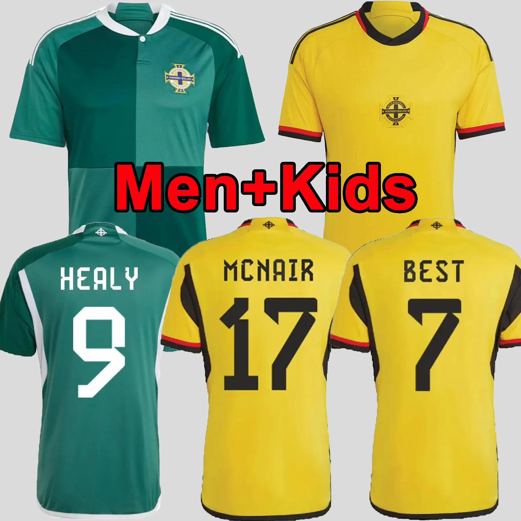 2023 Northern Ireland Soccer Jerseys Men Kids Kit WOMEN Uniform DIVAS