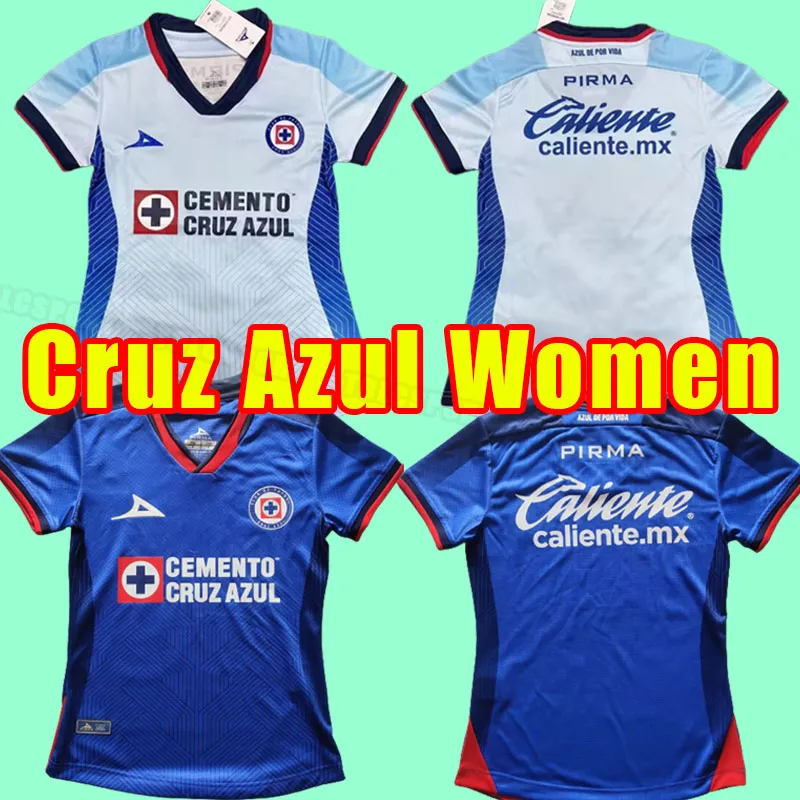 Women 2023 2024 Cruz Azul Soccer Jerseys 23 24 Pineda Romo ALVARADO RODRIGUEZ Home Away third Football Shirts LIGA MX camisetas de futbol Kit men girl