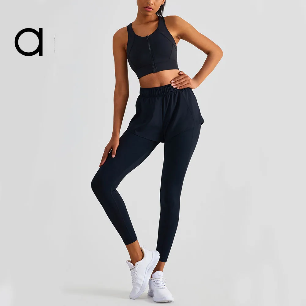 Al038 Yoga Kıyafet Taytlar Kadın Tasarımcılar Seksi Pantolon Taytlar Yüksek Bel Hizalama Spor Taytlar Taytlar Tozluk Giyim Legging Elastik Fitness Lady Genel Tayt Egzersiz