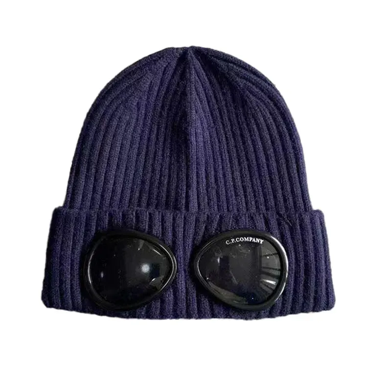 Berretti Beanie/Skull Beanie CP Hat Cp Bonnet Designer da uomo a coste lavorato a maglia Cappelli con lenti da donna Extra Fine Lana Merino Occhiali di protezione del cofano cp s