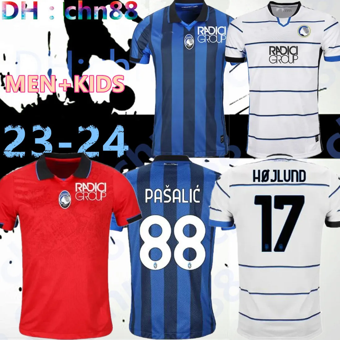 Atalanta BC camisas de futebol 23 24 MAEHLE L.MURIEL BOGA MALINOVSKYI MIRANCIHUK Camisa AWAY Duvan PASALIC uniforme de futebol 2023 JERSEY CAMISAS DE FUTEBOL CRIANÇAS HOMEM