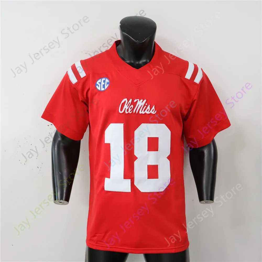 Ole Miss Rebels Football Jersey NCAA College Jaxson Dart Quinshon Judkins Tre Harris Spencer Sanders Eli Manning Khari Coleman Watkins Bentley IV Wade Trigg Metcalf