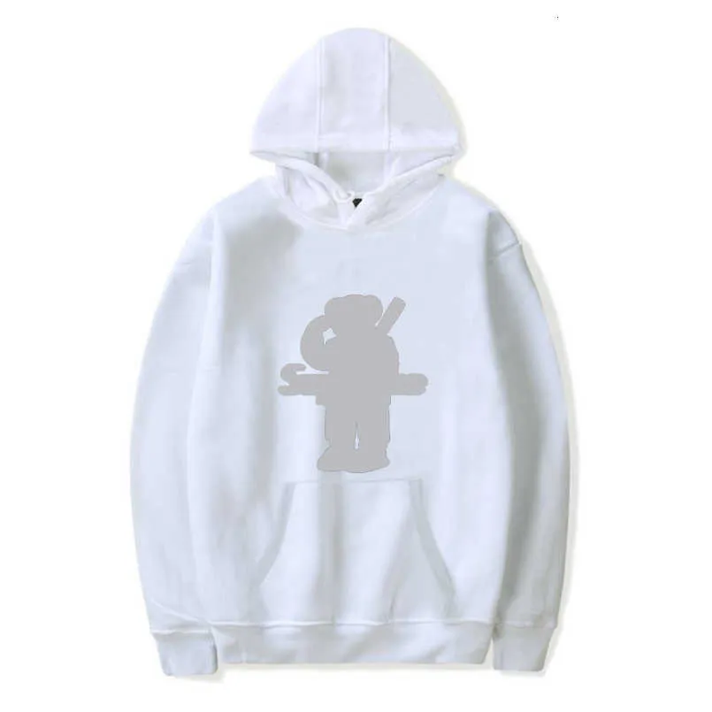 Felpa con cappuccio da uomo alla moda Retro Polo Bear Ristampa Rarefunny Casual unisex con hip-hop spesso per l'autunno e l'inverno I4xq