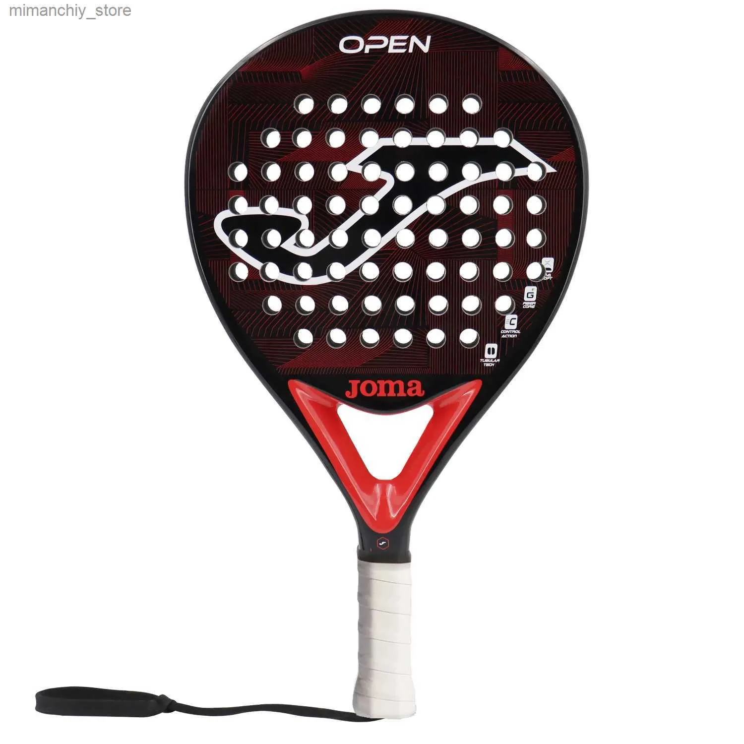 Tennisracketar Öppna padellracket Tennis PADD Rackets Kolfiber Soft Eva Unisex Padel Racquet för spelare Q231109