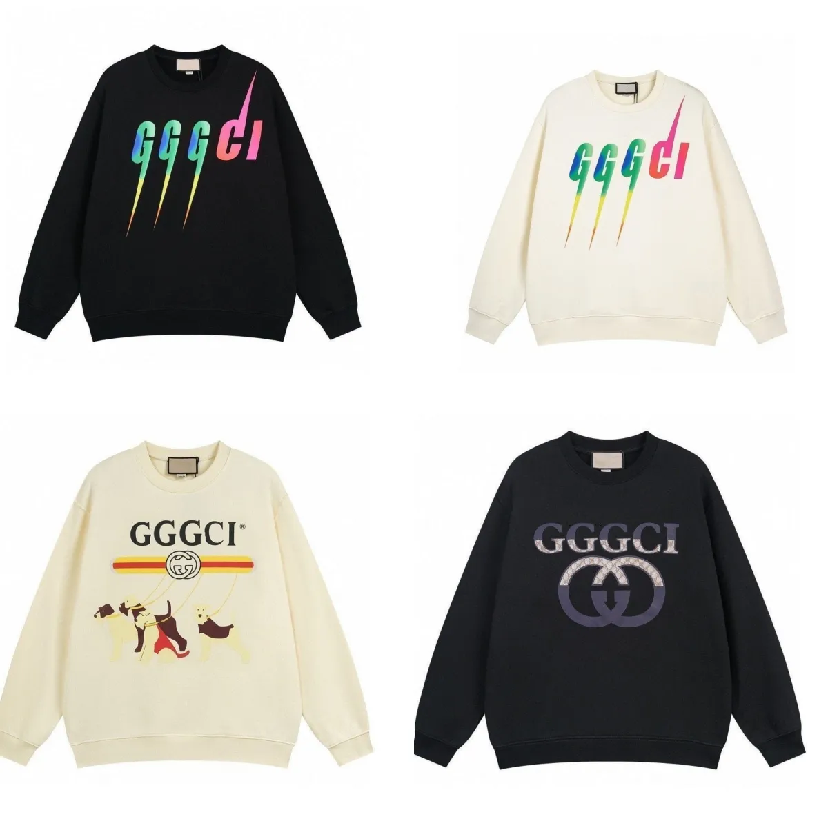 Mode Gggci Sweat à capuche Designer Sweats à capuche Graphique Hommes Femmes Sweat à capuche pour hommes Femmes XAT Vêtements Guuu Vêtements Noir Blanc Sweat à capuche Taille S-XL Sweatershirts