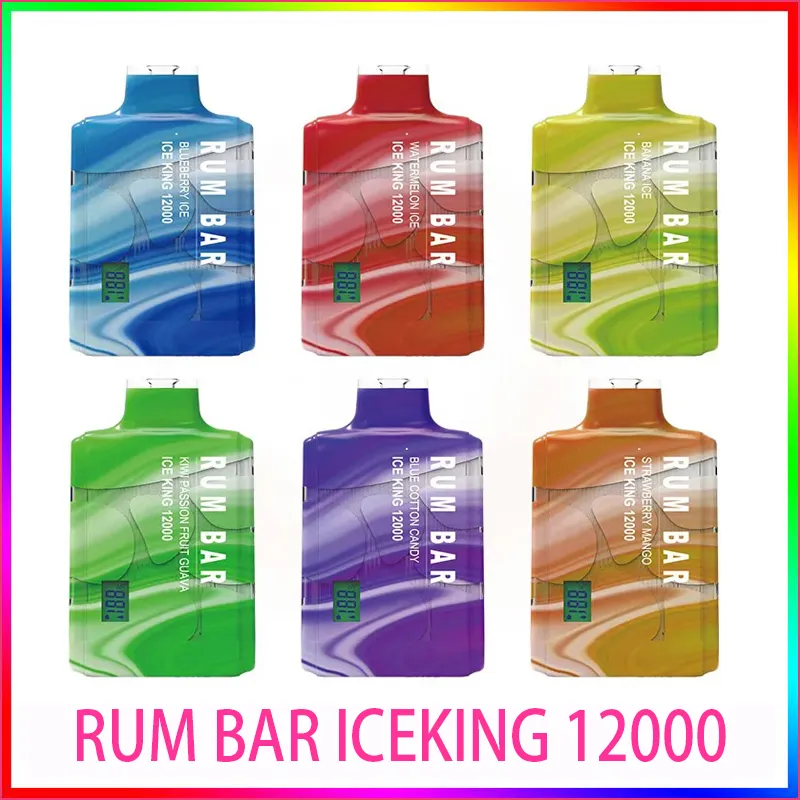RUM BAR 12000 Bouffées De Cigarettes Électroniques Jetables 13 Ml De