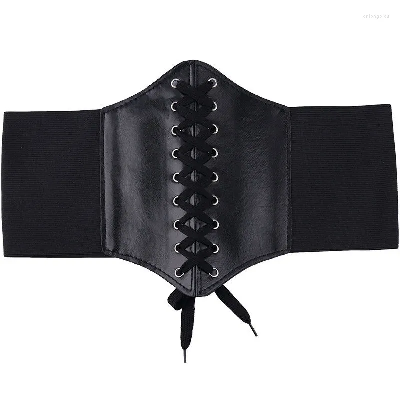 Gothic Slimming Womens Plus Size Corset Belt With Wide Belt And High Waist  In White And Black Faux Leather From Cnlongbida, $6.94