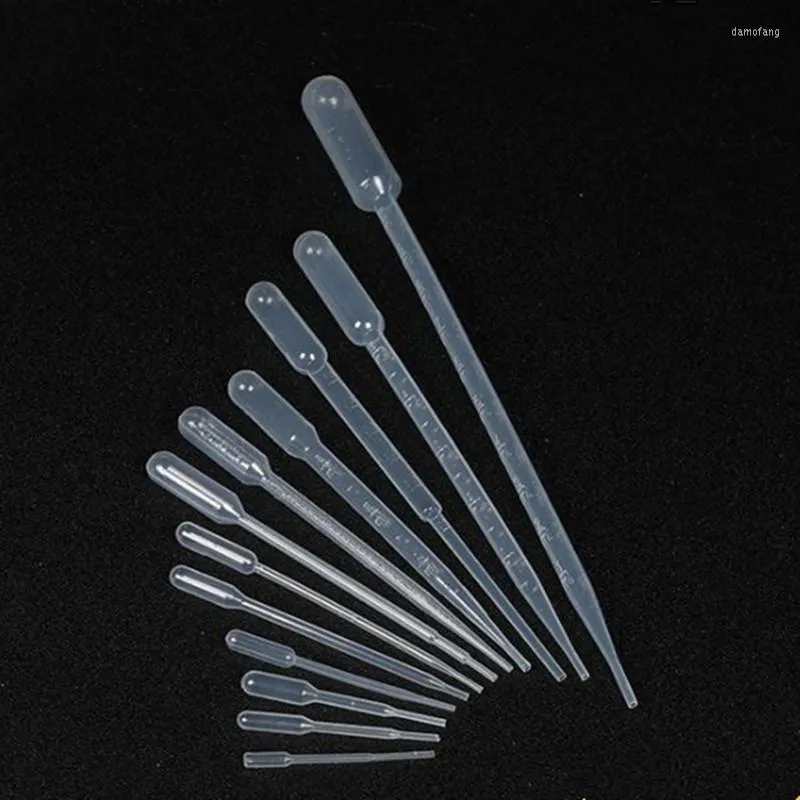 100 pièces-1000 pièces 0.2 ml à 10 ml en plastique compte-gouttes transfert Pipette Pap paille Tube aspiration Pasteur Pipette pour laboratoire