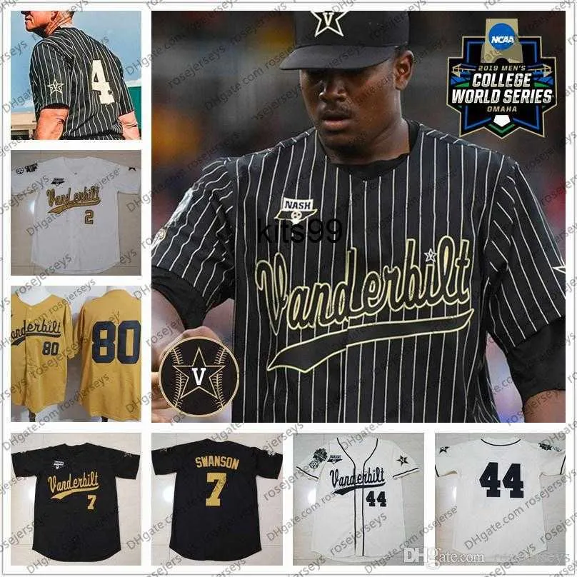 Ncaa Baseball Vanderbilt Pinstripe Baseball Jersey For Sale