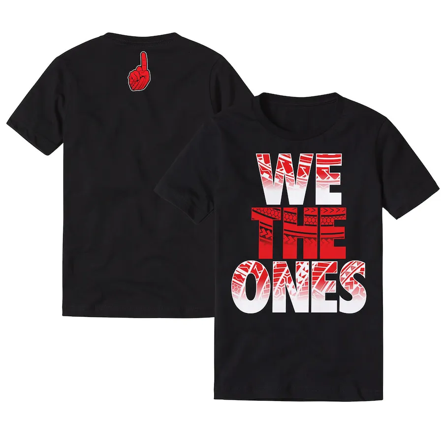 Hommes TShirts Noir The Bloodline We Ones Tribal TShirt Été Tshirts À Manches Courtes Mode Femmes Enfants Vêtements Tops 230407