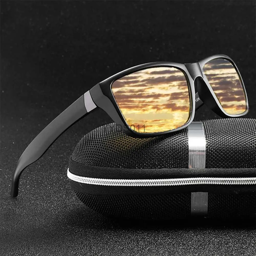 Sunglasses YAMEIZE Men's Sunglasses Night Vision Goggles Anti-Glare  Polarized Car Driving Sun Glasses Yellow Lens UV400 YQ231108