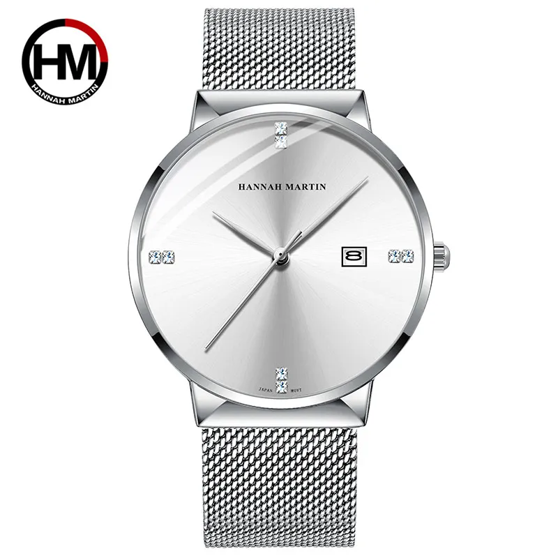 High Quality Durable Precision Automatic Mechanical Watch A Variety of Unisex Can Wear Stainless Steel Waterproof Sier Dial Watches