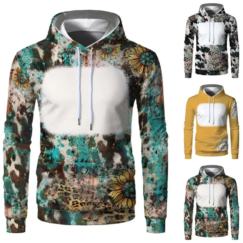 Men's Hoodies & Sweatshirts Medium Sweatshirt Men Women Printing Long Sleeved Hooded Collar Pullover Male Casual Blouse TieMen's