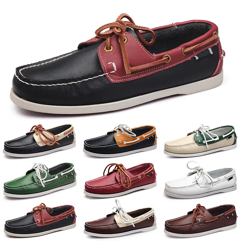 GAI sapatos casuais homens branco barato lazer pratas taupe dlives marrom cinza vermelho verde andando baixos macio multi couro masculino tênis ao ar livre treinador GAI