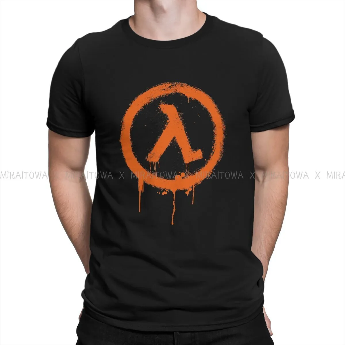Mens tshirts Half Life Game Rise Shine camise