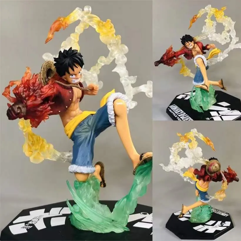 Figure giocattolo d'azione Animazione Rufy Ace Roronoa Zoro Personaggio d'azione Serie di giocattoli Bambola modello per bambini 230407