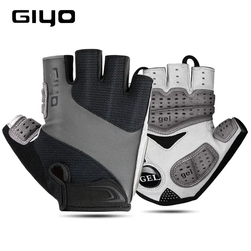 Rowerowe rękawiczki rowerowe Giyo Rowery Half Finger Outdoor Sports Rękawiczki dla mężczyzn kobiety żelowe oddychające MTB Road Ride Riding Ride