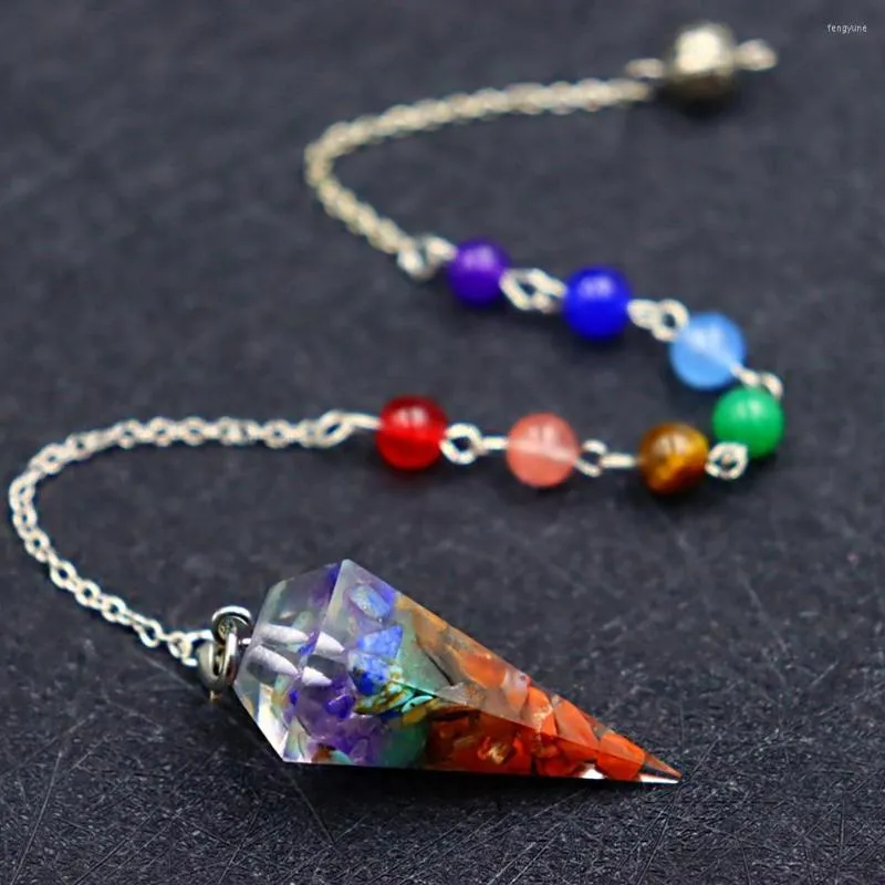 Hangende kettingen Natuurlijke edelstenen Stene Pendulum voor waarzeggerij wichel esoterisme kristallen Pendulums Tree of Life ketting sieraden