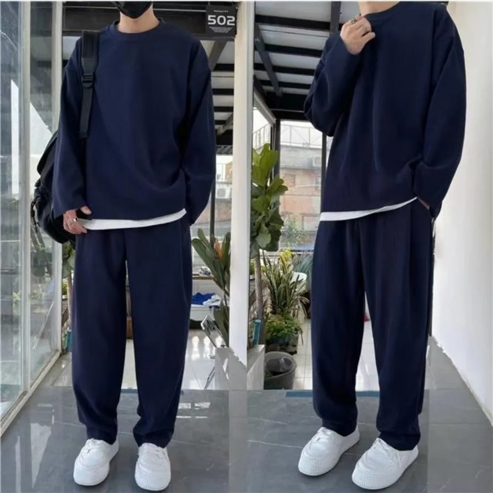 PETCDIM Pantalones Deportivos De Punto Para Hombre, Pantalones Deportivos Casuales Para Correr, Senderismo, Pantalones Deportivos Grandes Y Altos Con Bolsillos Abiertos, Negro