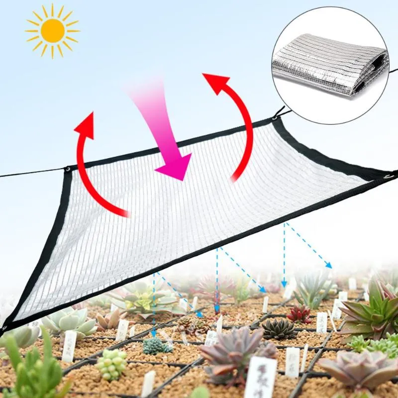 Filet de protection solaire réfléchissant d'isolation de feuille d'aluminium de jardin d'ombre approprié au réseau de verger de serre