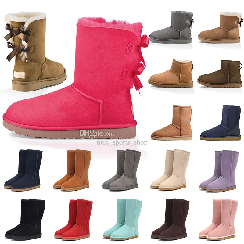 Wysokiej jakości Ugglie Boot Women UG nad kolanami śniegu mini botki dziewczyna designerka śnieżnego butów damska botki UG ultra mini buty zimowe maki pieszo rozmiar 36-45