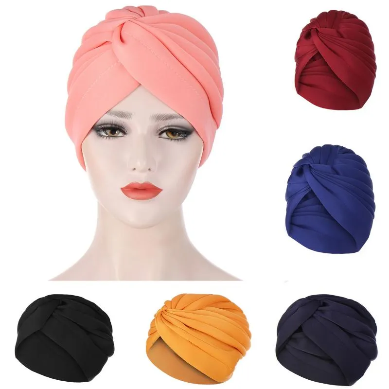 Gorrose gorro/caveira tampa moda 8 colorido chapéu feminino sólido leve Índia Índia babil