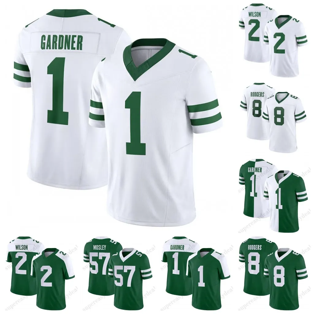 Aaron Rodgers Breece Hall Camiseta De Fútbol Ahmad Sauce Gardner
