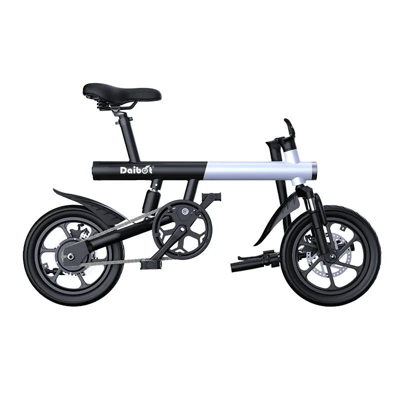 Bike electrique pliant 14 pouces 350W mini velo electrique pour adultes avec application mobile Cadre en acier en carbone vitesse maximale de 25 km
