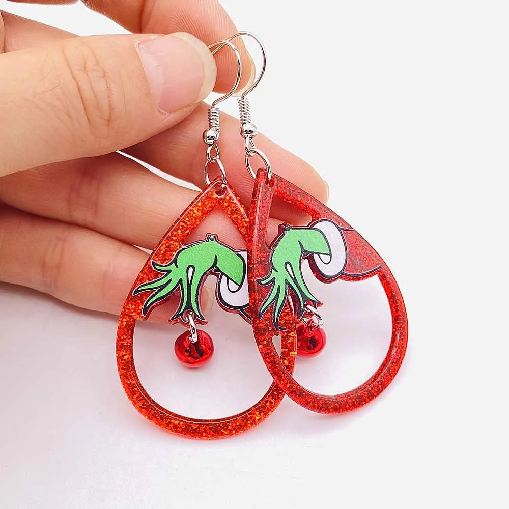 Festive Christmas Earrings: Dangle Charms, Jingle Bells \u0026 Glitter Designs -  Shop Now! from Dhgate Charm - price 2.15, image size:1000x1000