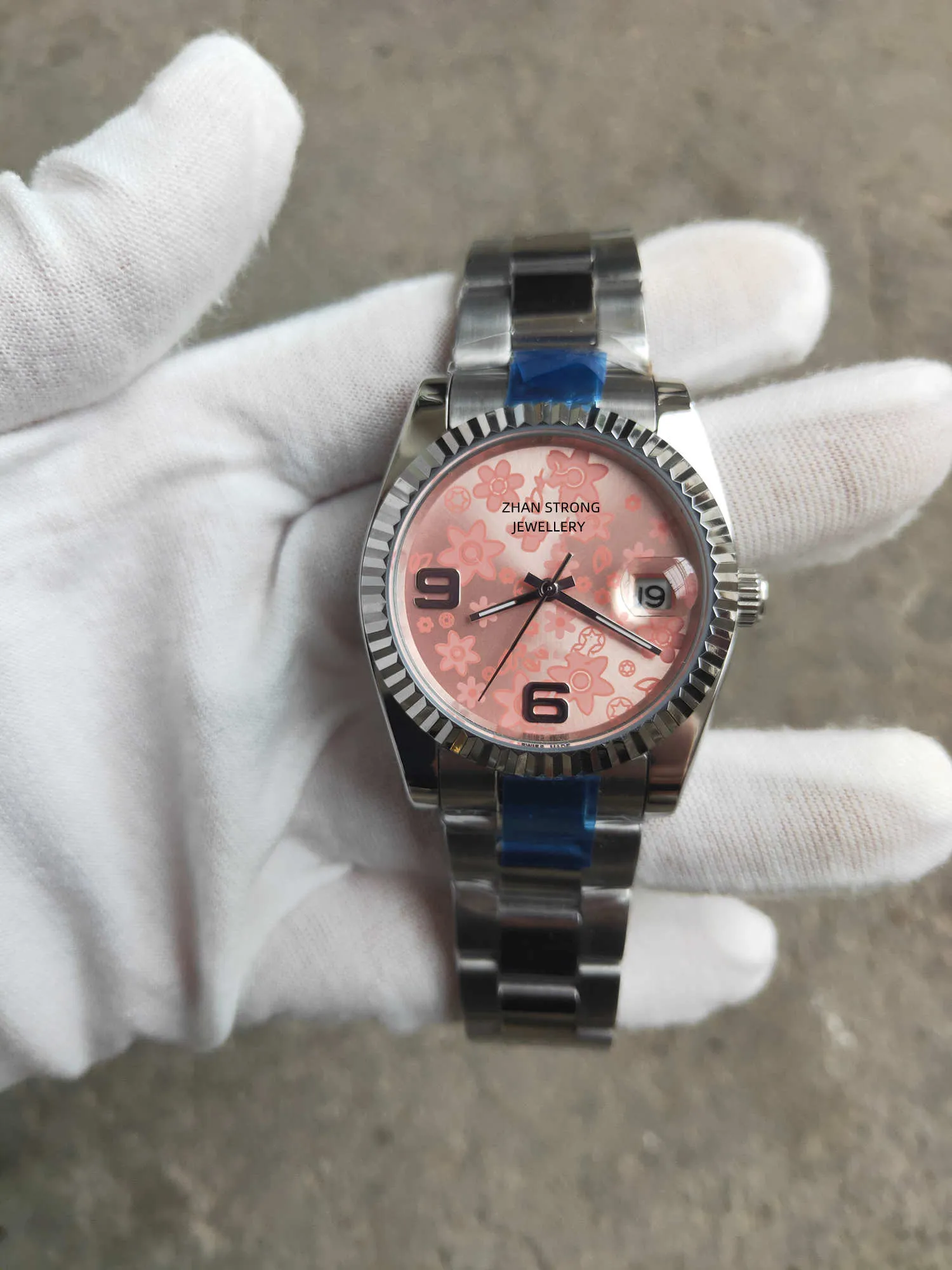 17 kolorów klasyczne designerskie zegarki damskie 36 mm Automatyczny ruch mechaniczny Kobieta zegarek Pełna stal nierdzewna sukienka Prezent