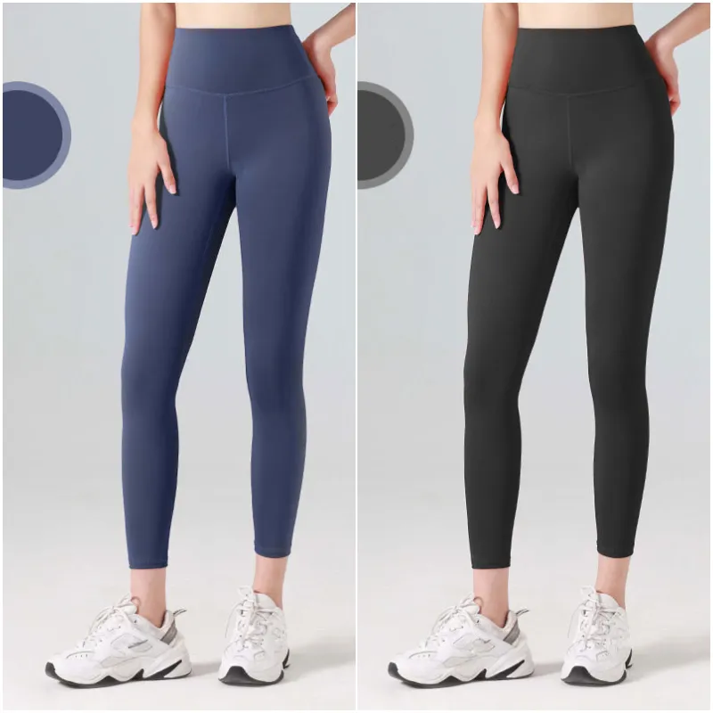 LL MT20 Sportswear Womens Yoga Outfit Running Slim Leggings Pant Exercise Adult High Waist Tights Fitness Wear Girls Elastic Skinny Gym Pant Fast Dry