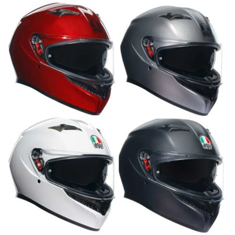 Helmets Moto AGV Full Face Crash Helmet K3 ECE 22.06 Full Face