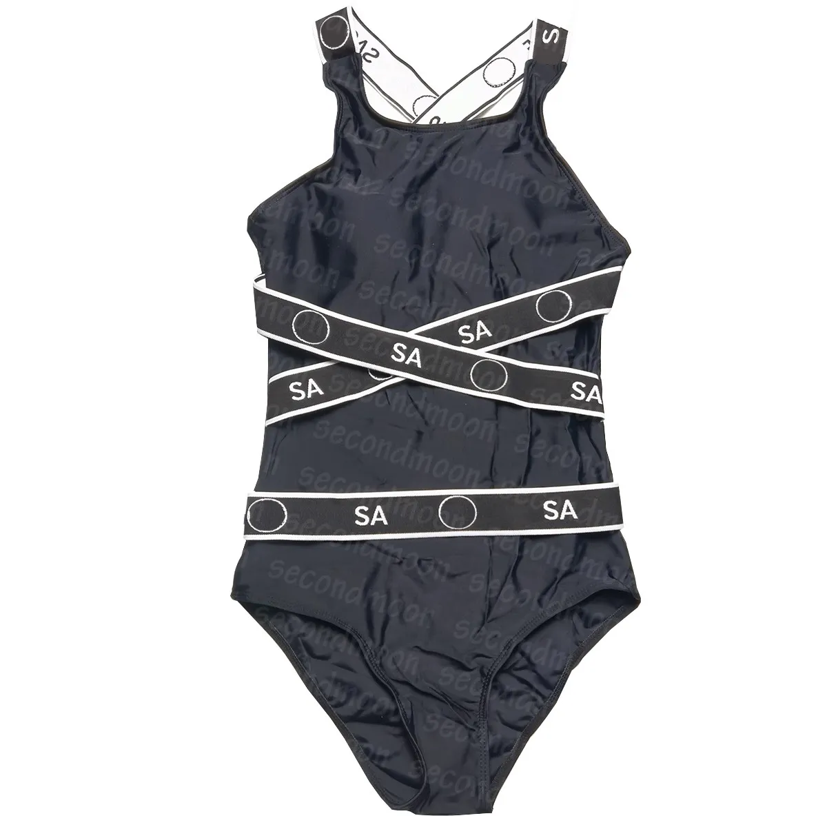 One Piece Swimwear Women Black Bathing Suit Surfing Diving Swimsuit Designer Printed Swimwear