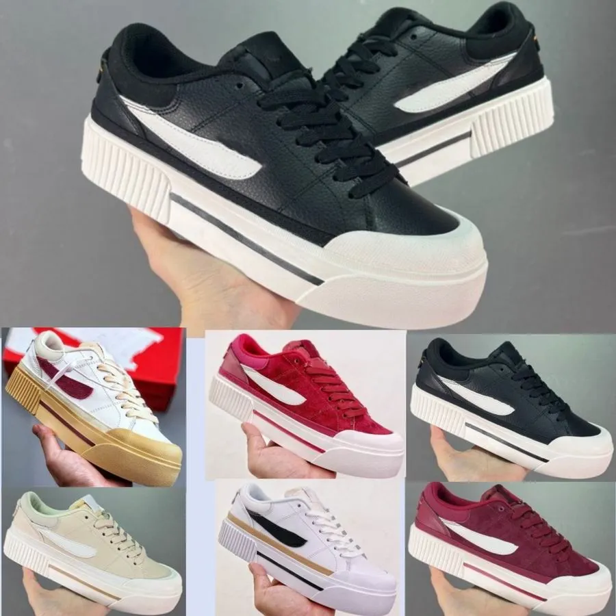 Back To School Court Legacy SLP WMNS CALIDAD SUPERIOR Lift Student Shoes Series Low Top Classic All Match Ocio Deportes Hombres y mujeres Zapatos blancos pequeños