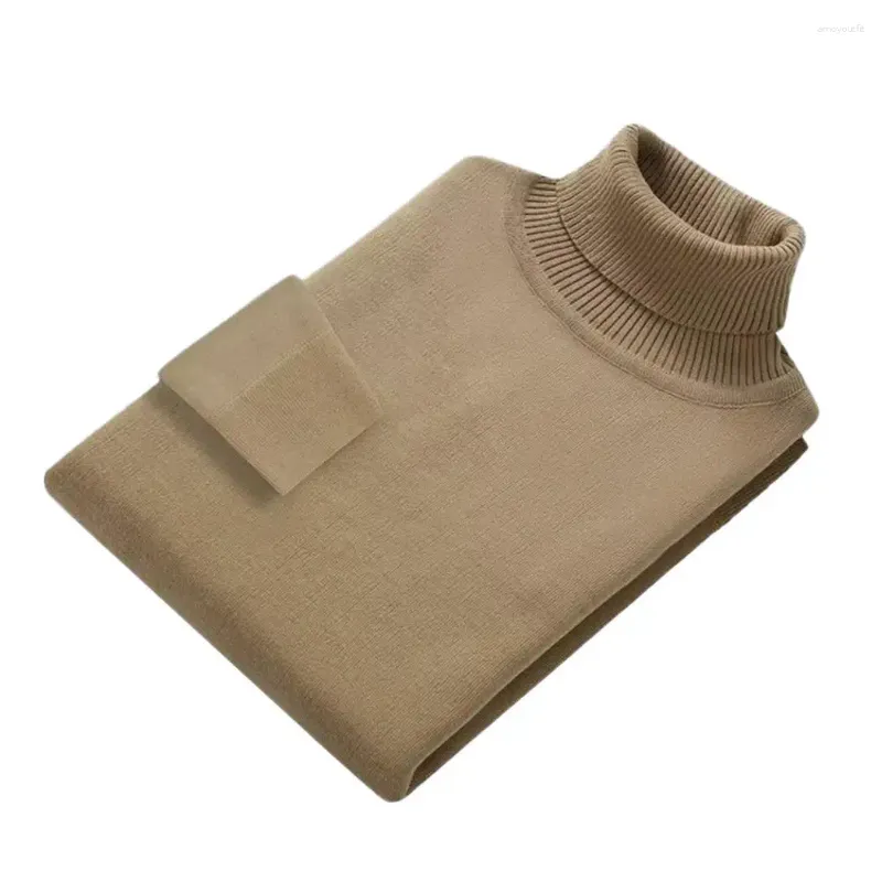 Herrtröjor 2023 mode märke kashmir pullover män mjuk varm vintertröja herrar vackra turtleneck tjock pull homme