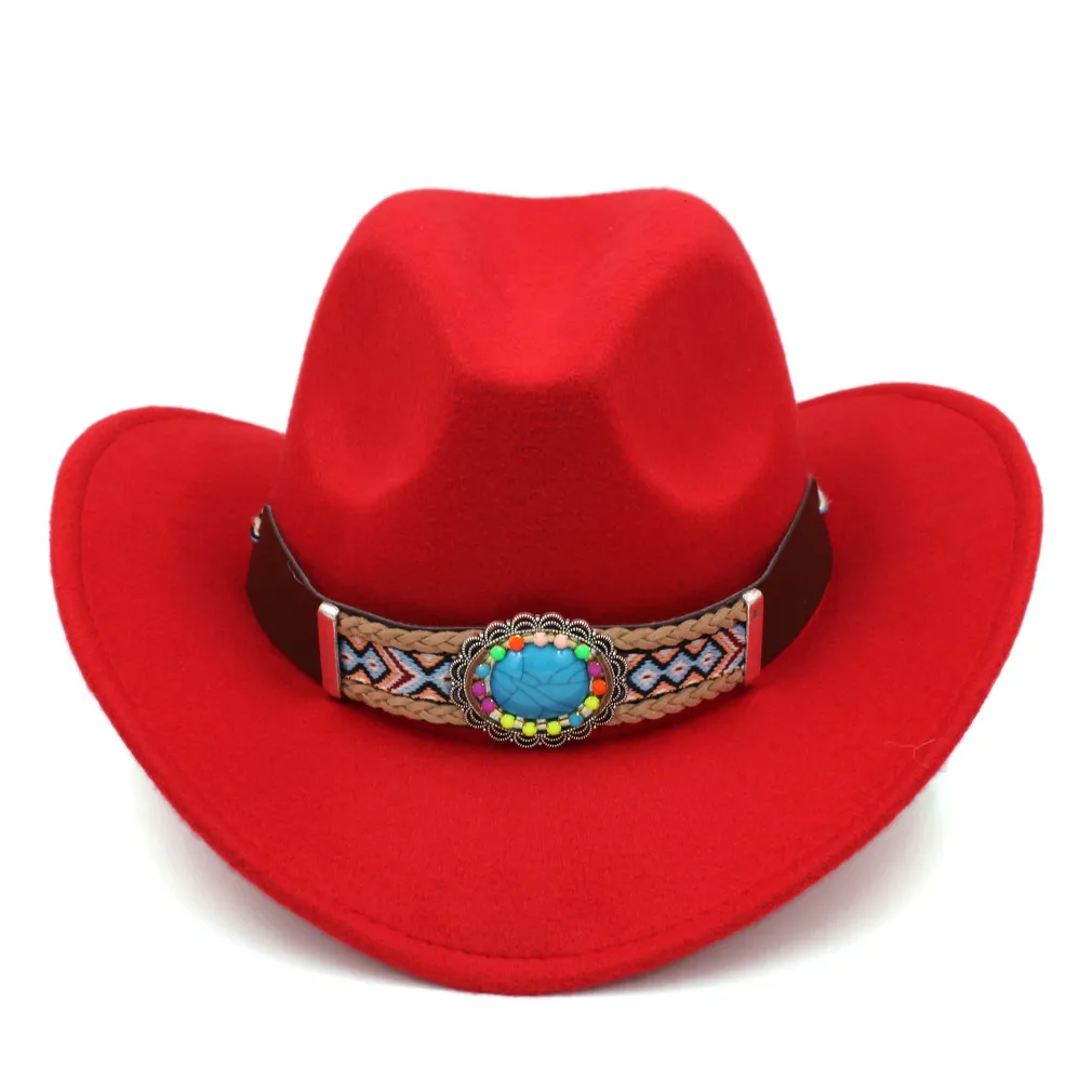 Cowboy Cowgirl Hut Im Western Stil Für Kinder, Jungen Und Mädchen, Fedora  Hut Mit Breitem Gürtel Von 11,54 €