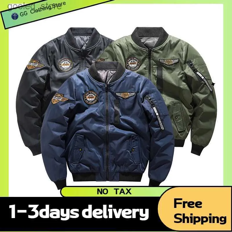 Chaquetas para hombres 2022 Chaquetas de hombre de invierno Nuevo Bomber Coat Racing Motocicleta Ropa de lujo Táctico Campo Vintage Militar Hombres Ropa Q231109