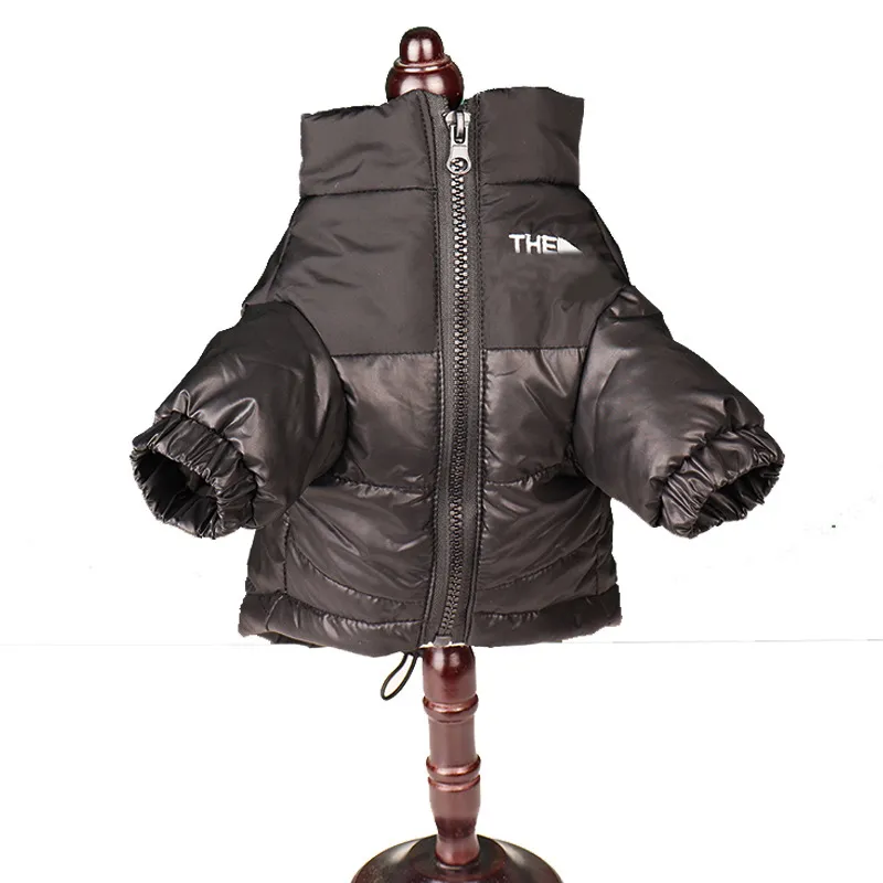 Classical Pattern Designer Dog Coat Fashionable Winter Jacket For Small