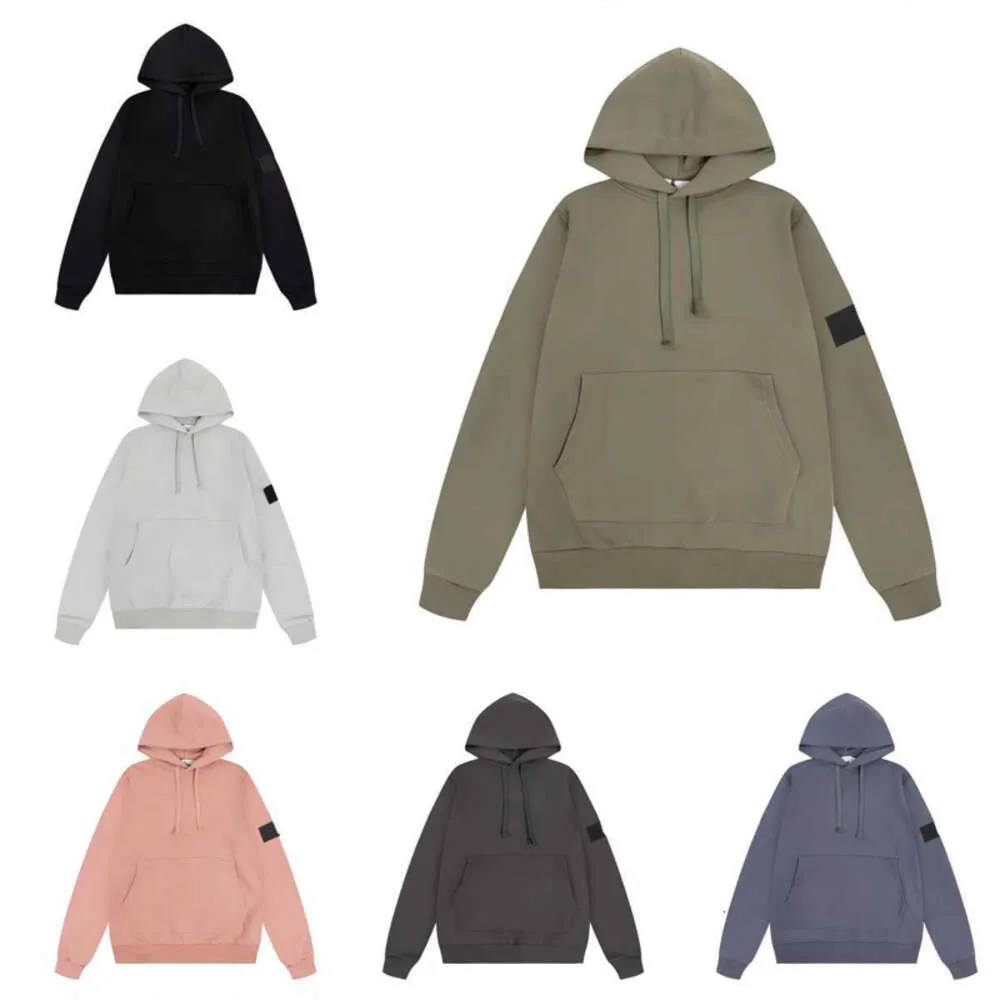 2023 Colors Designers Mens Stones Island Hoodie Candy Hoody Women Casual Long Sleeve Couple O-neck Sweatshirt Motion Current Hf3l Pullover Loose