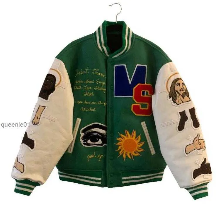 Manteau de veste de baseball de créateur pour hommes, veste d'hiver brodée Asaprocky Stadium Jamesjames Choisissez votre sauveur