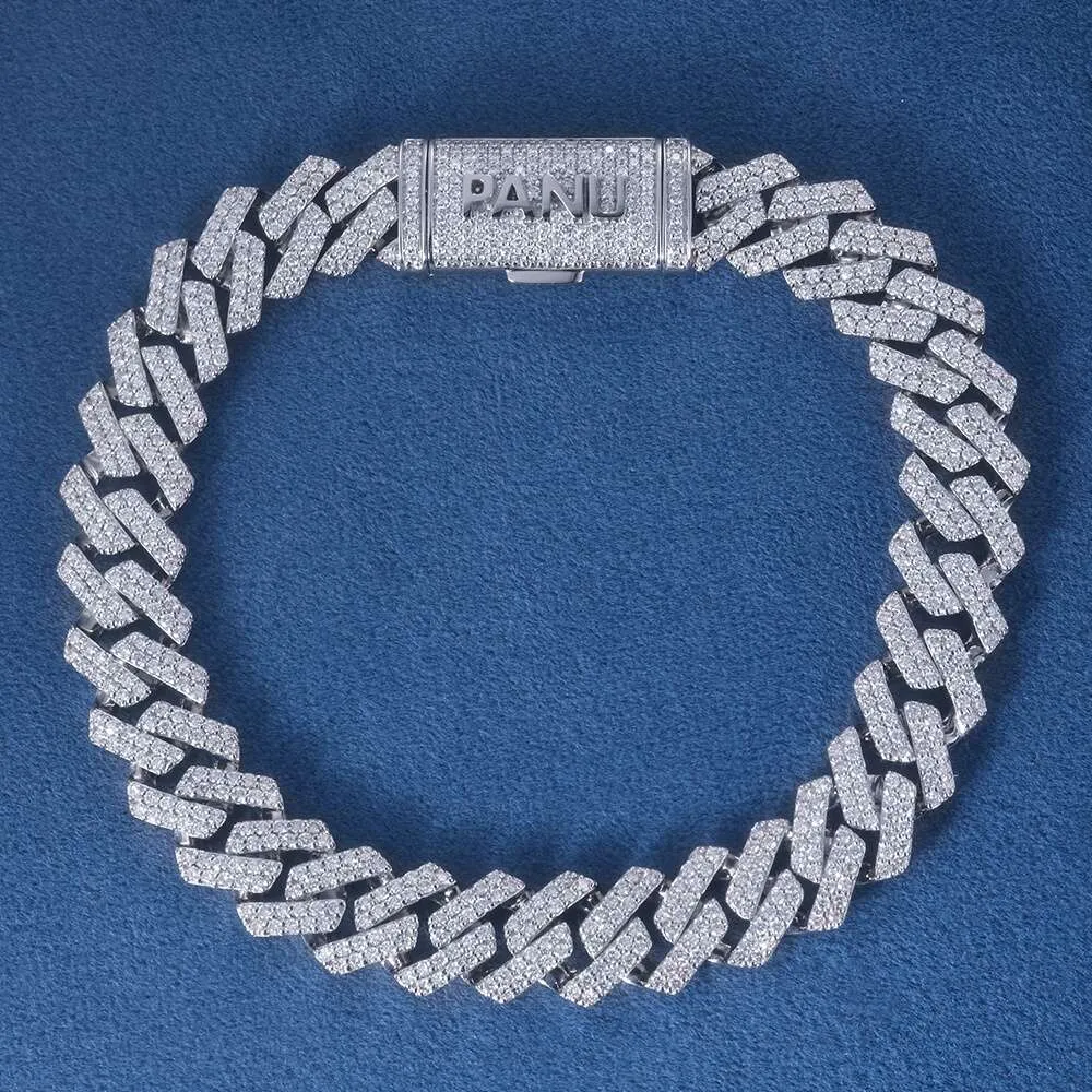 Lab Natural Diamond Cuban Link Chain Cuban Link Necklace Custom 10mm/8