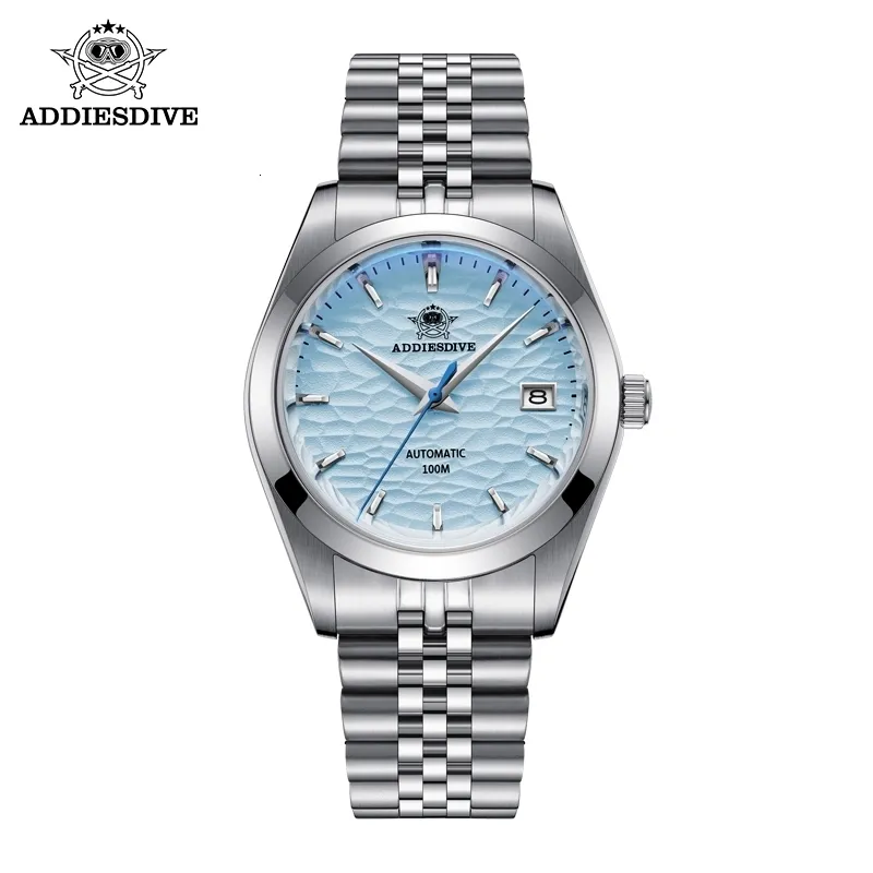 Polshorloges addiesdive automatisch mechanisch horloge man European American Business Leisure Polshipwatch luxe zilveren lichtgevende waterdichte 230407