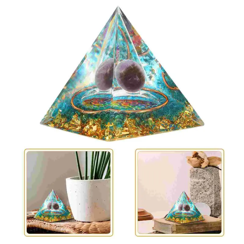 Подвесные ожерелья настольные пирамиды декор износостойкие смоляные смолы Декоративное ремесло Домашние аксессуары