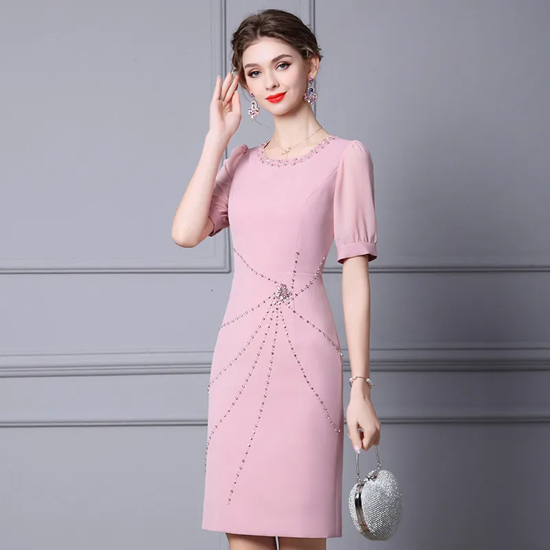 Casual Women's Floor-Length Pink Chiffon Dress with Zipper Closure and Short  Sleeves from Dhgate Basic & Casual Dresses - price 665.83