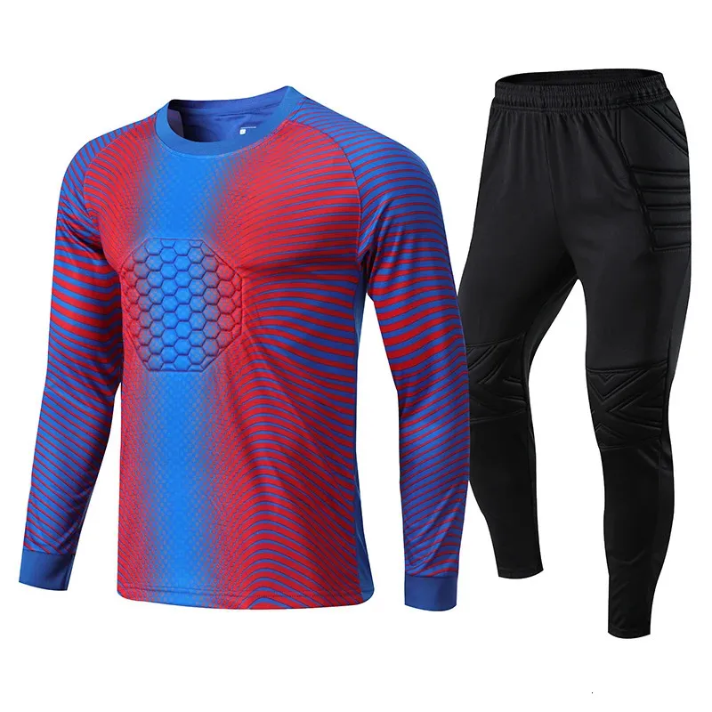 Andere sportartikelen Heren Voetbal Keepersuniform Training voor kinderen Voetbalshirt Uniform Kleding Polyester Voetbaluniformen Sets 231107