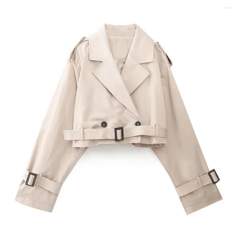 DHgate.com:Womens Oversized Cropped Vintage Trench Coat with DHgate.com:Womens Oversized Cropped Vintage Trench Coat with